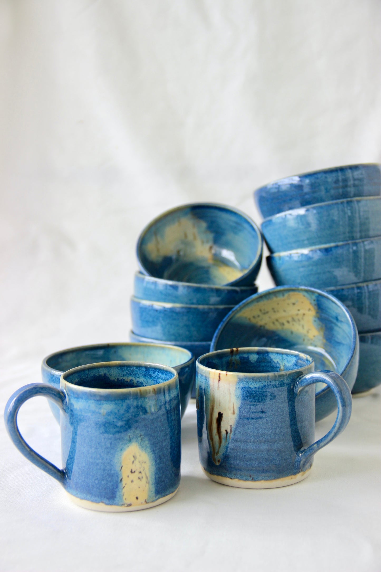The Ocean Blue Collection | Ceramic Cups | Set of Two