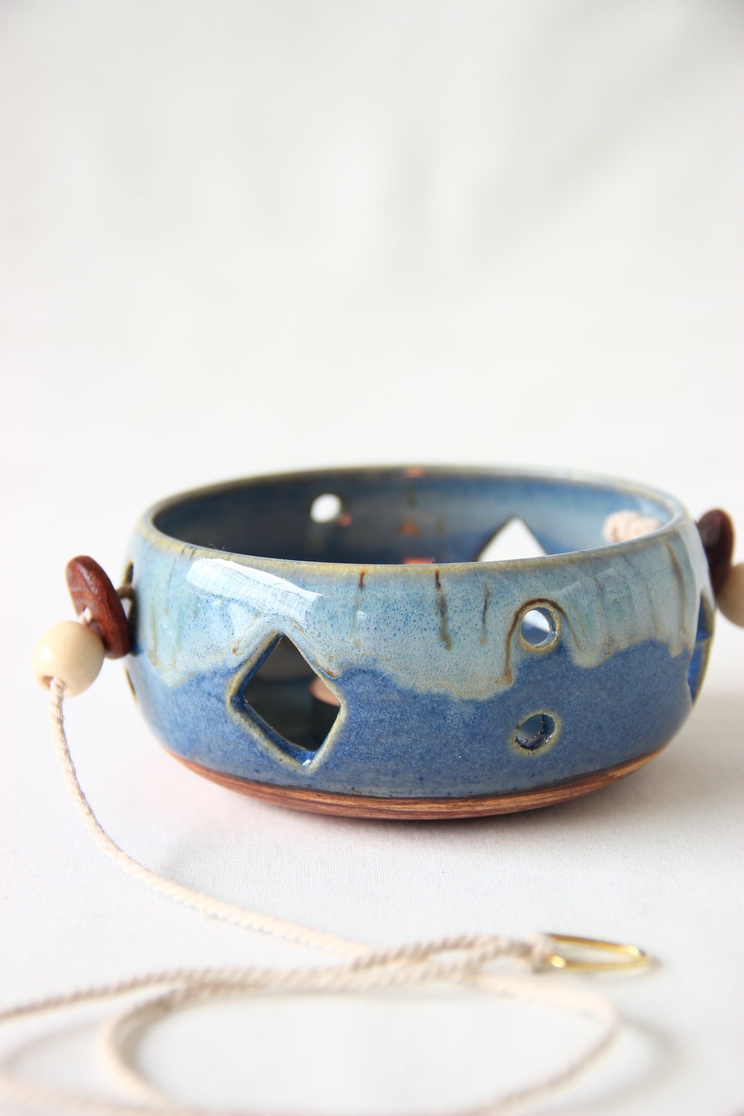 Blue Ember | Ceramic Tealight Holder