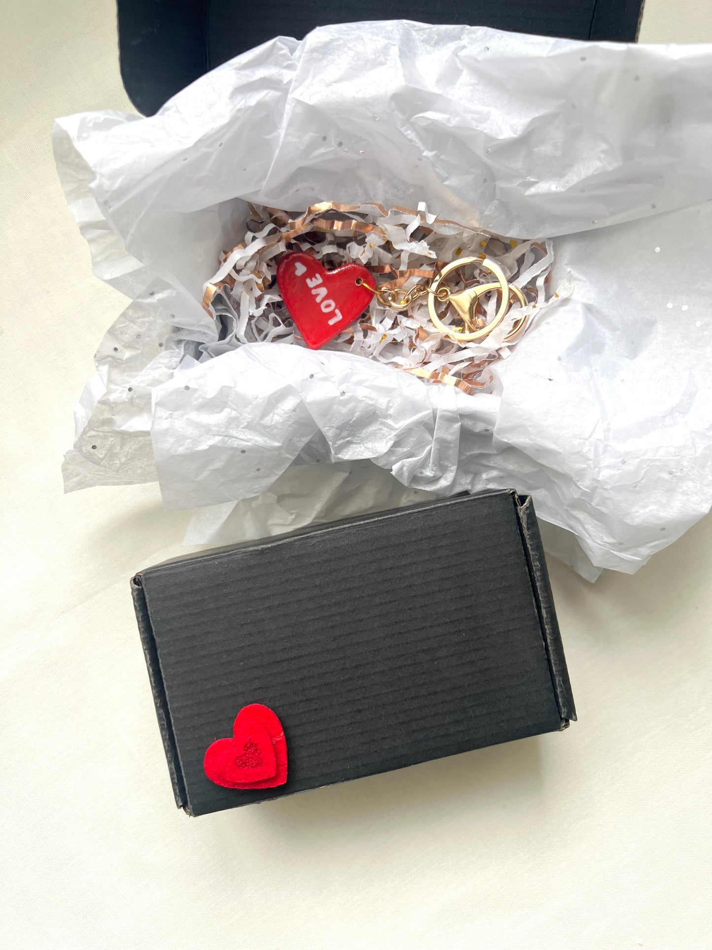 Love Ceramic Keychain